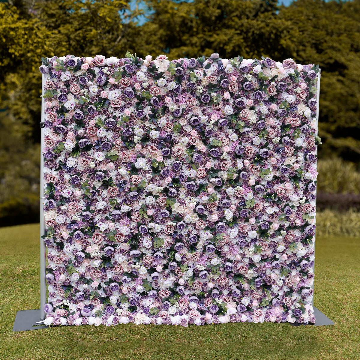 Aliflowers 5D Dirty Purple Peony with Rose Floral Wall Backdrop ALFWL101 - Ali Flowers