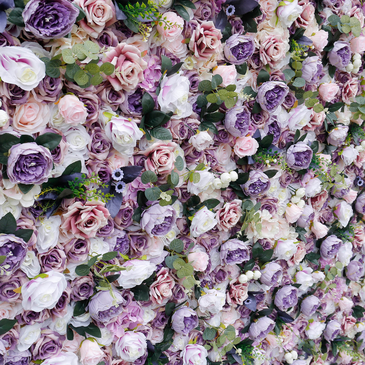 Aliflowers 5D Dirty Purple Peony with Rose Floral Wall Backdrop ALFWL101 - Ali Flowers