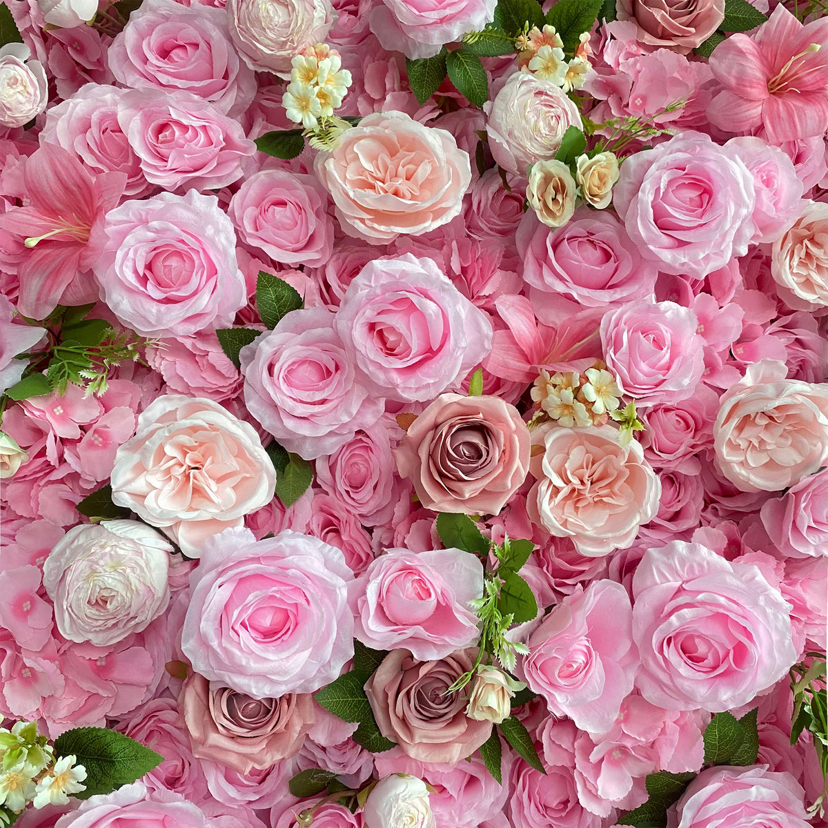 Aliflowers 5D Pink Rose Flower Wall Wedding Party Flower Decoration Background
