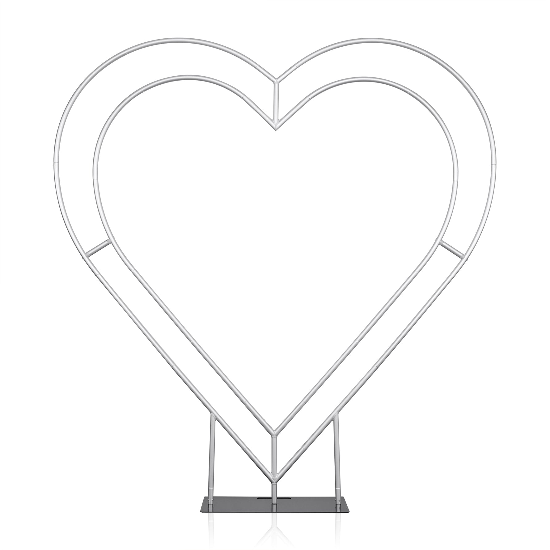 6ft Luxury Heart-Shaped Shelf Floral Arrangement Wedding Arch Decor