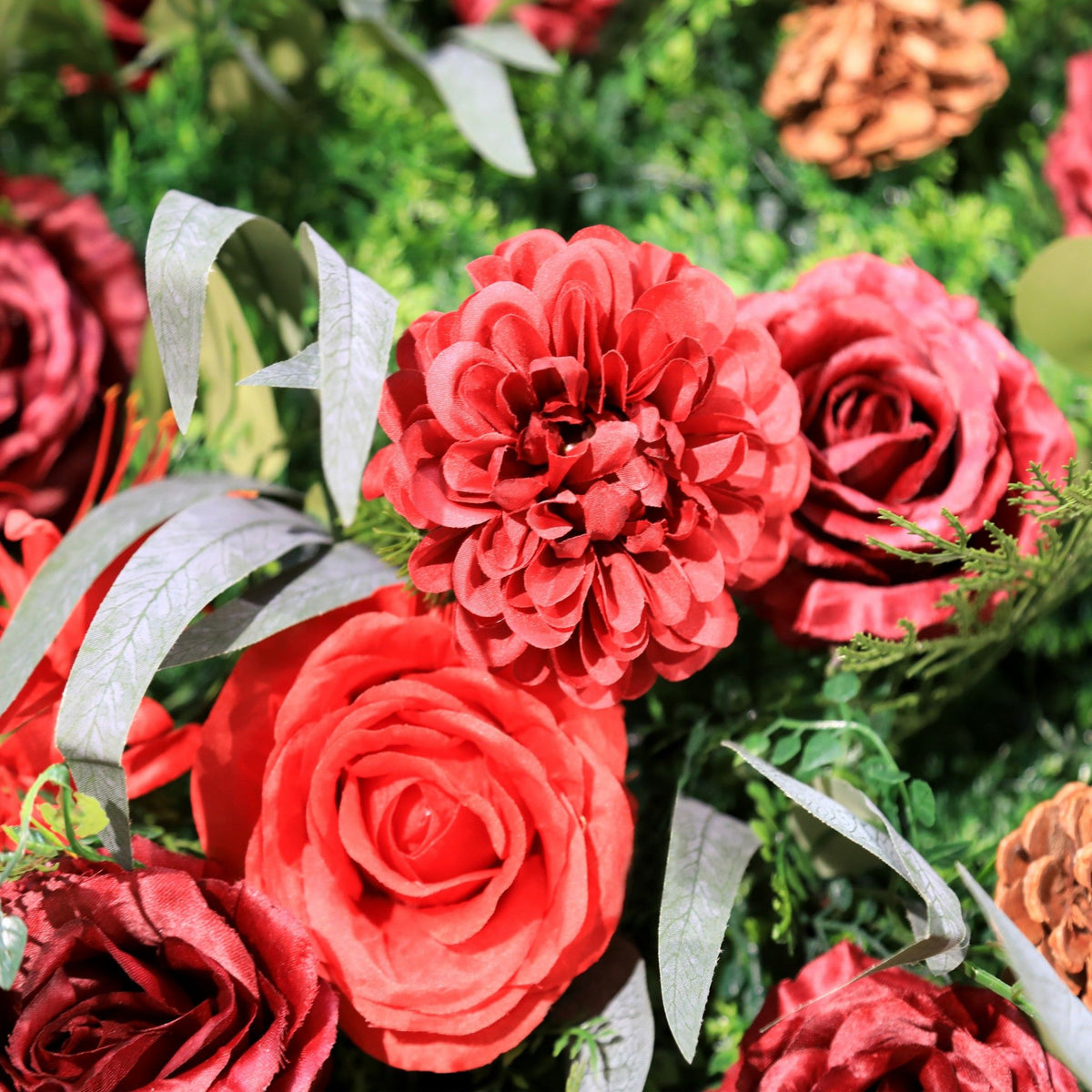 Aliflowers Newest 5D Christmas Roll up Artificial Flower Wall MCFL23001 - Ali Flowers