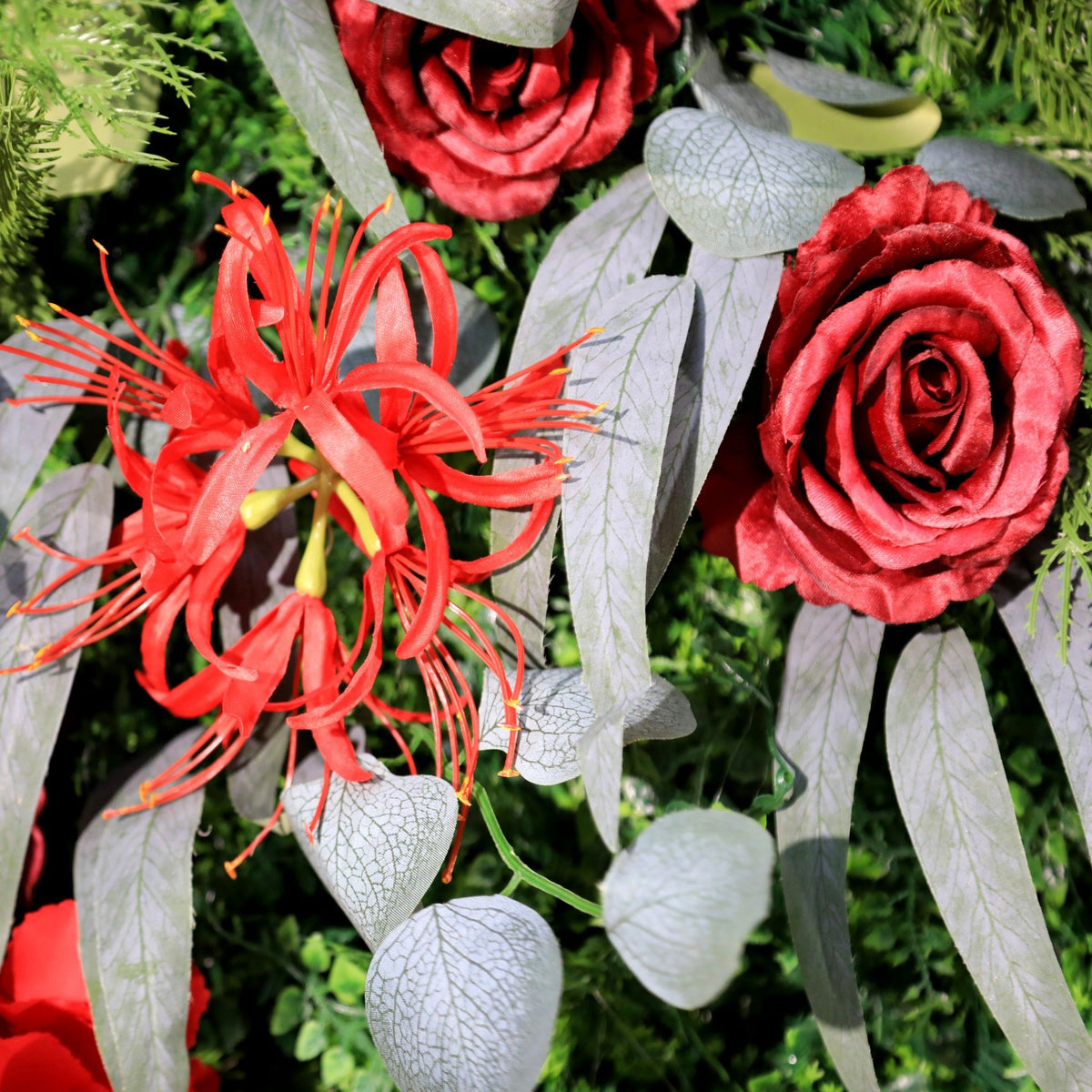 Aliflowers Newest 5D Christmas Roll up Artificial Flower Wall MCFL23001 - Ali Flowers