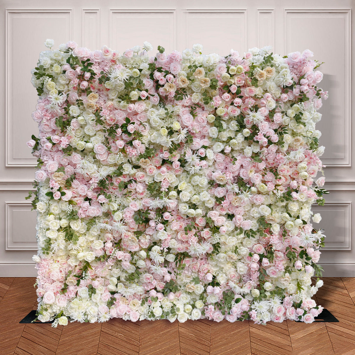 Aliflowers 5D Pink Champagne Rose Flower Wall Wedding Party Decoration Backdrop ALFWL180