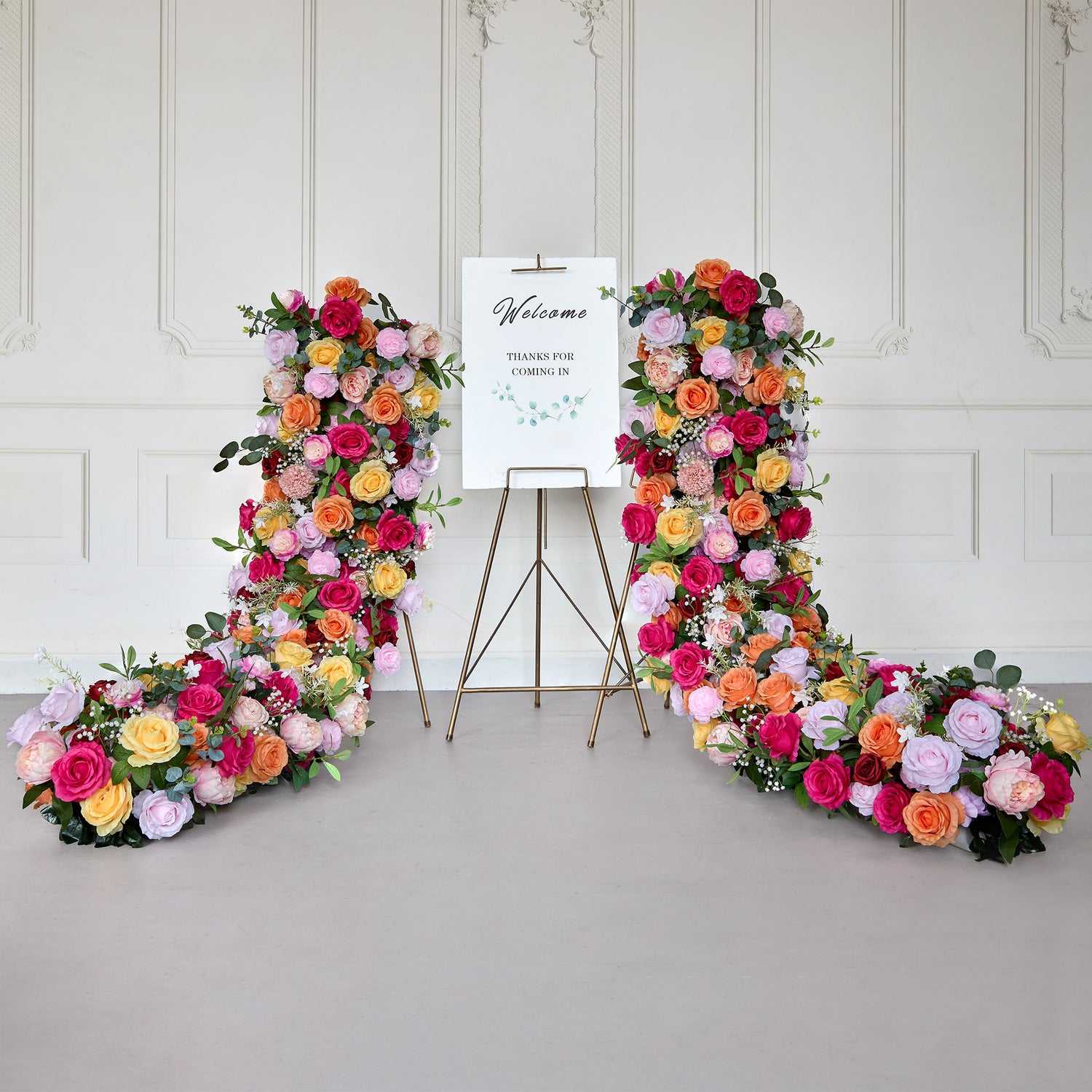 aliflowers-colored-rose-flower-strip-wedding-table-flag-floral-arrangement-decoration