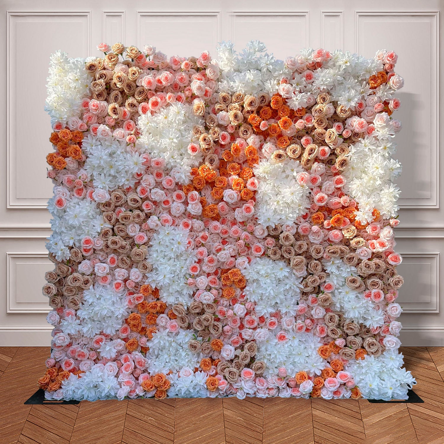 Aliflowers Premium Silk Rose Flower Wall Panel for Parties & Photoshoots ALFWL176
