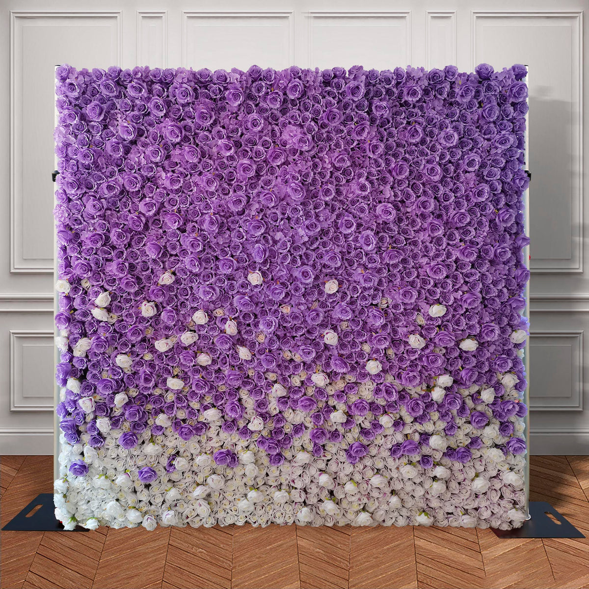 aliflowers white and purple rose curtain flower wall background for wedding events parties