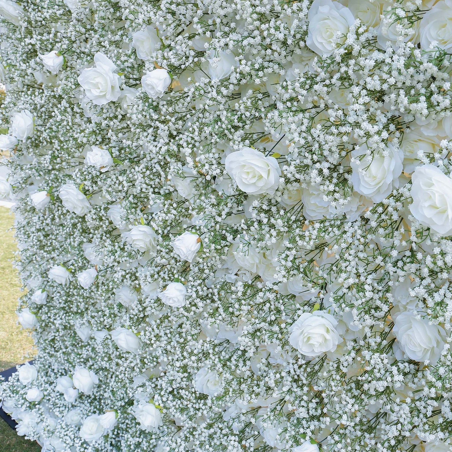Aliflowers 5D Baby's Breath Flower Wall for Bridal Shower ALFWL073 - Ali Flowers