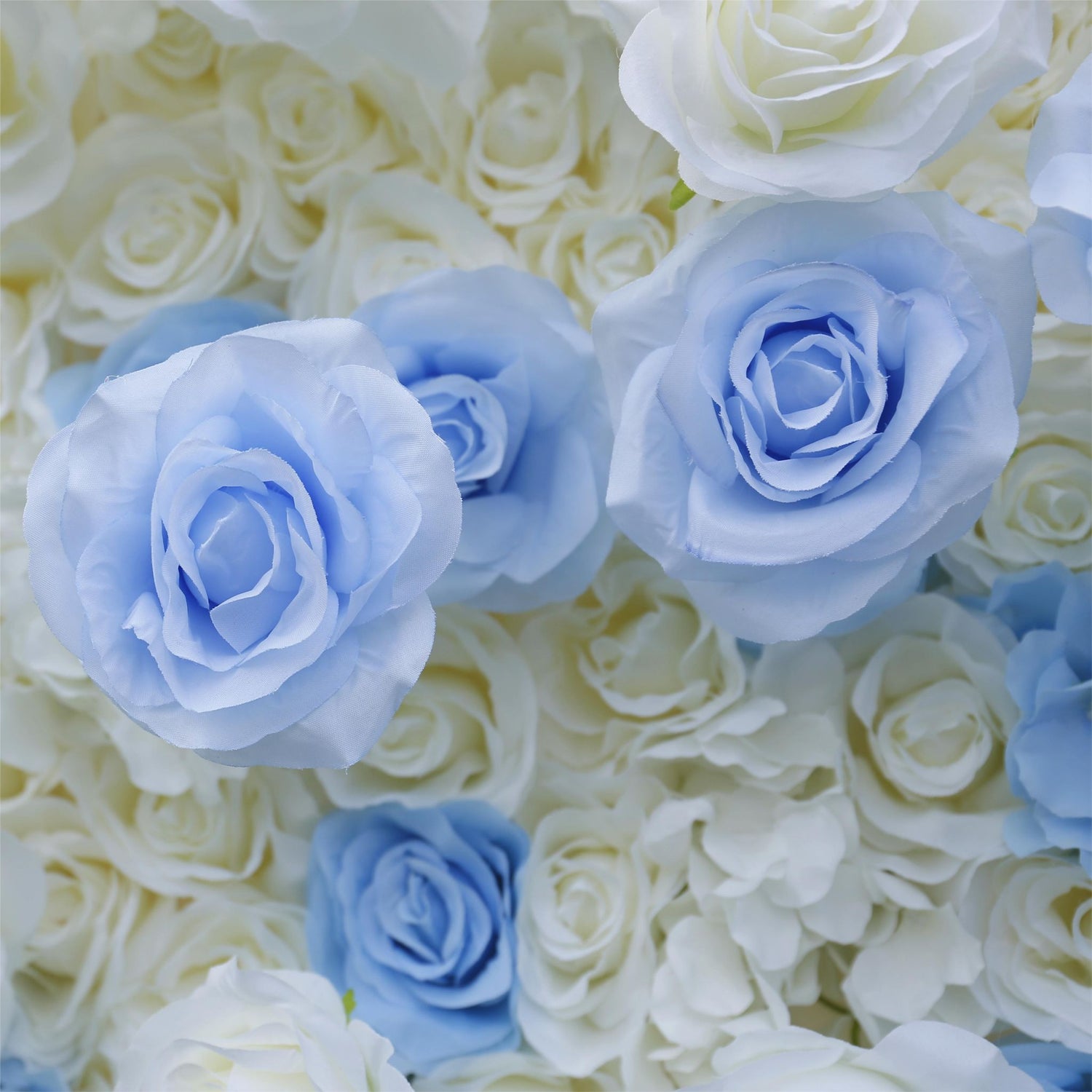 Aliflowers Blue Gradient 5D Flower Curtain Wall Cloth Wedding Backdrop ALFWL120 - Ali Flowers