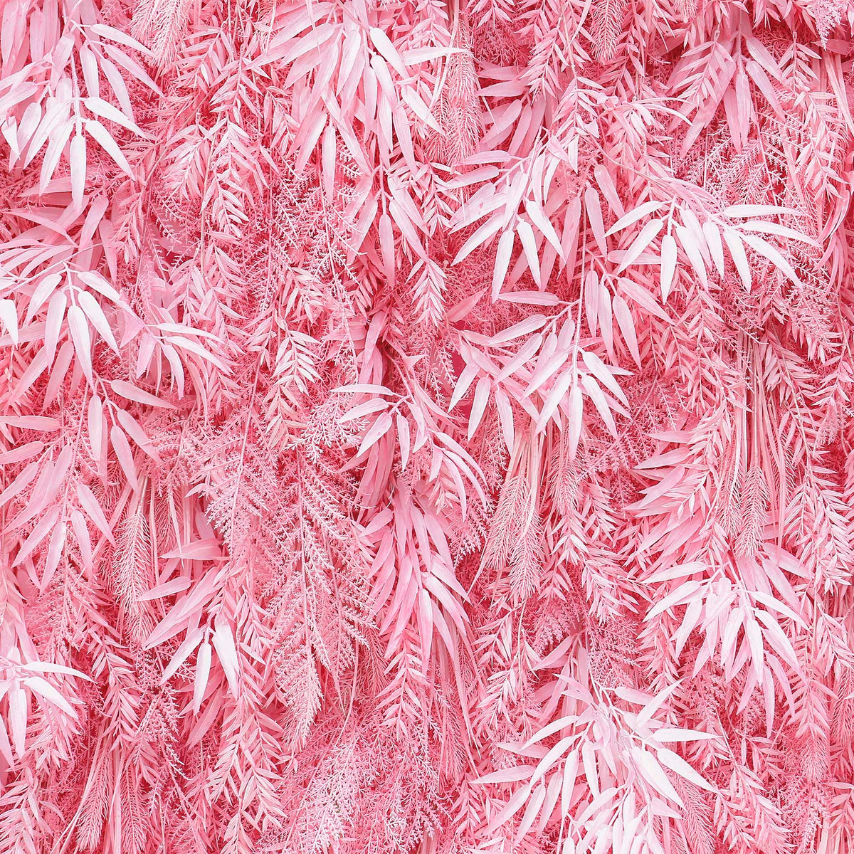 Aliflowers Candy Pink Misty Smog Pampas Flower Wall Artificial Silk Roll Up Cloth Fabric Wedding Backdrop Decoration