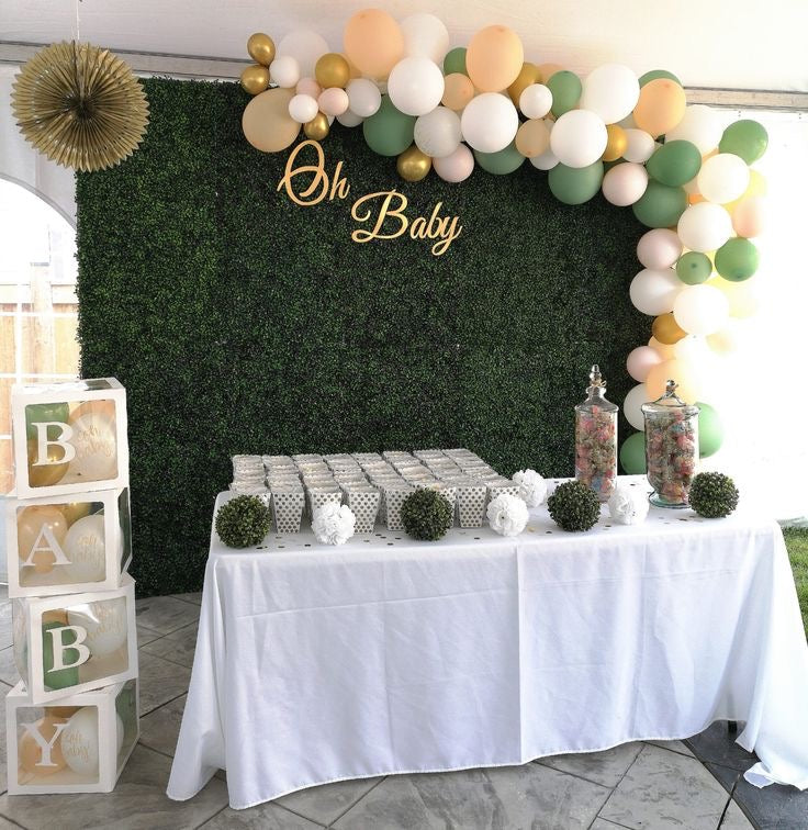Artificial 8*8ft 2d Milan Grass Wall Backdrop for Event ALFWL175 - Ali Flowers