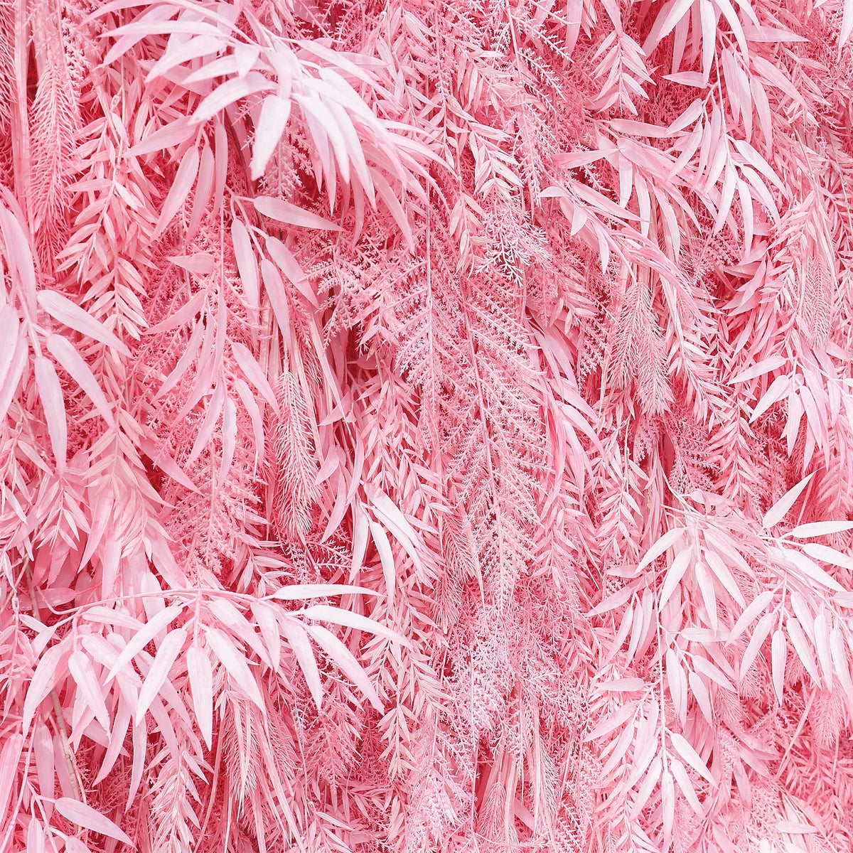 Aliflowers Candy Pink Misty Smog Pampas Flower Wall Artificial Silk Roll Up Cloth Fabric Wedding Backdrop Decoration