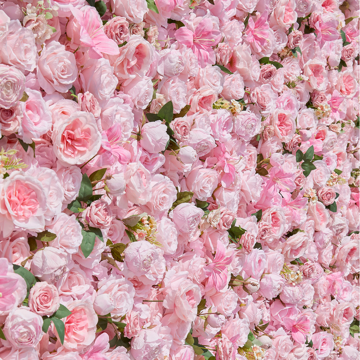 Aliflowers 5D Pink Rose Peony Roll Up Curtain Cloth Flower Wall - Ali Flowers