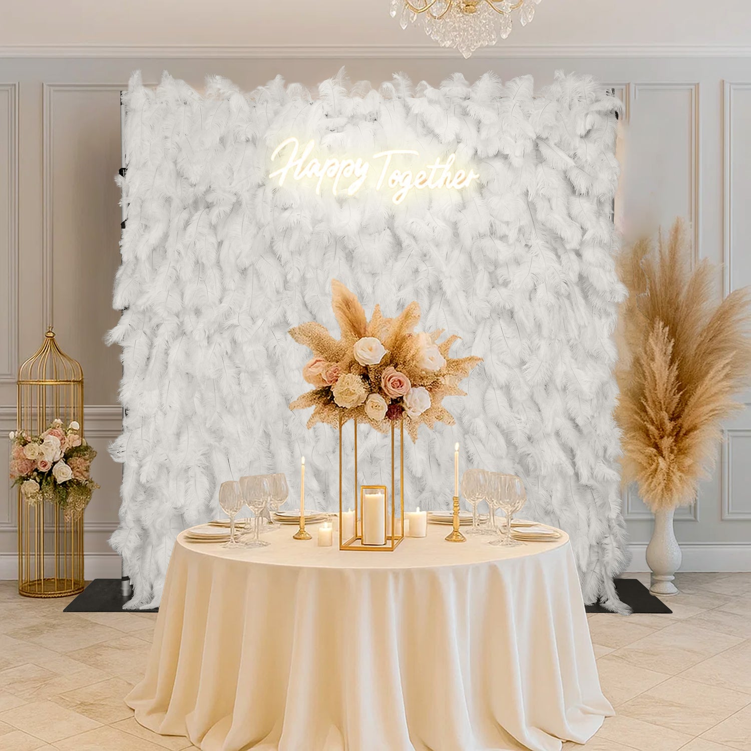 roll-up-cloth-white-ostrich-feather-wall