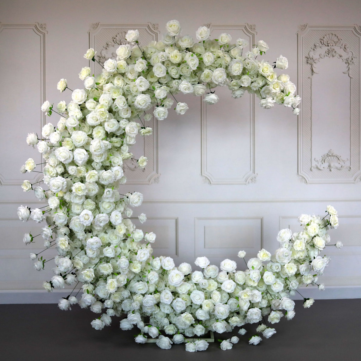 Aliflowers Moon Arch Wedding Decoration Stage Props Artificial Flower Arch - Ali Flowers