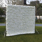 Aliflowers 3D White Pure Rose Flower Wall ALFWL056 - Ali Flowers