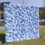 Wedding Backdrop Decor 3D Blue Peony with Hydrangea ALFWL036 - Ali Flowers