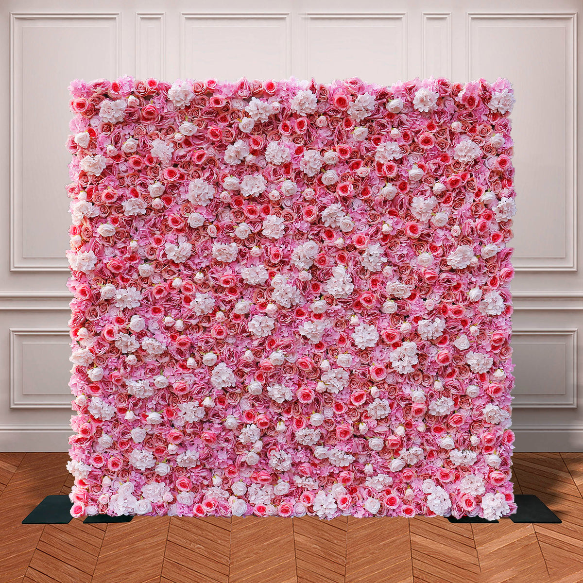 Aliflowers 3D Pink Peony Hydrangea Flower Wall ALFWL057