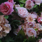 Aliflowers Blush Rose with Green Floral Wall Arrangement ALFWL077 - Ali Flowers