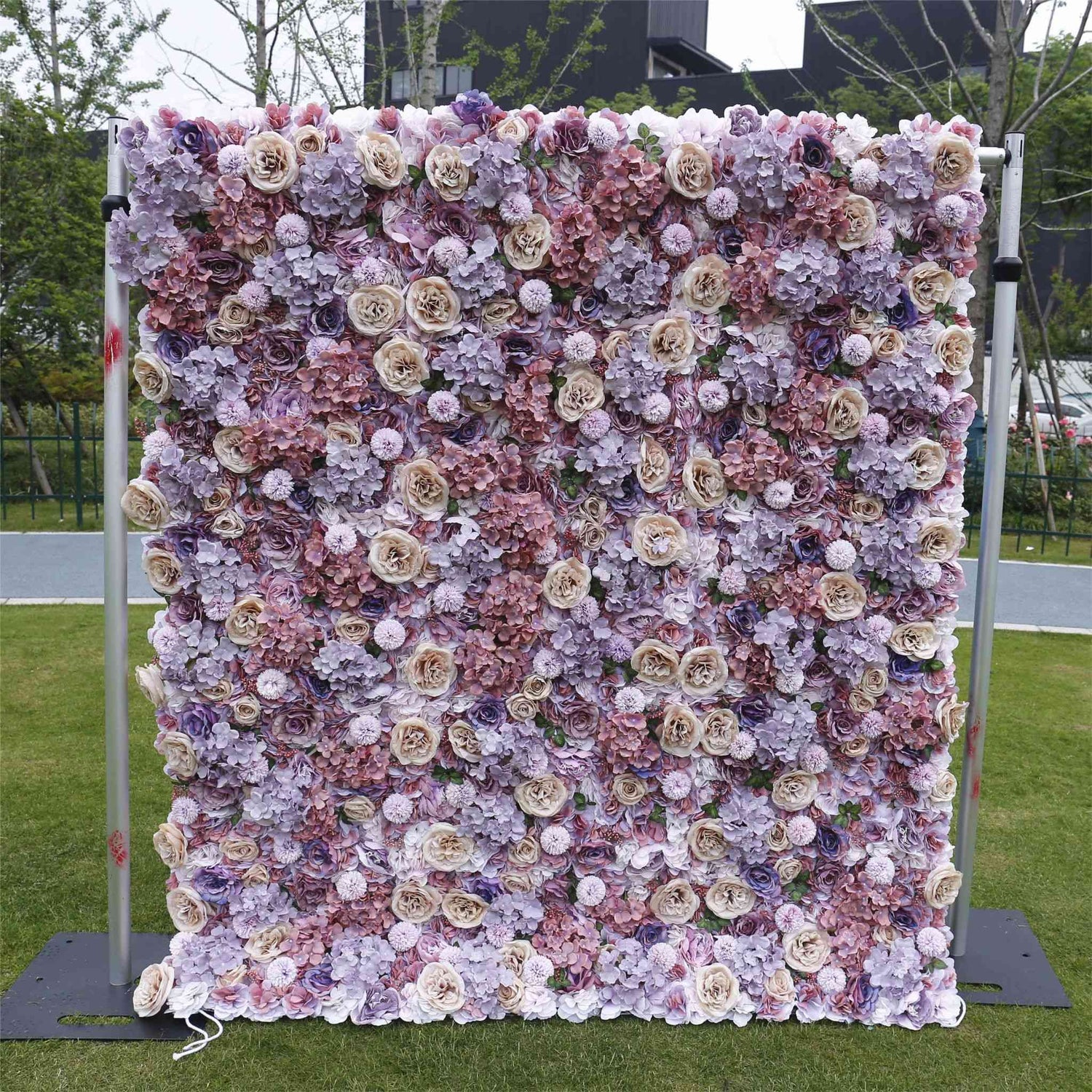 Aliflowers 3D Hydrangea Retro Flower Arrangement on Wall Wedding Backdrop Decor ALFWL099 - Ali Flowers