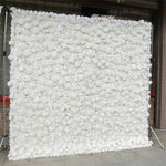 Aliflowers 3D Customize Roll Up Cloth White Floral Wall Wedding Backdrop wall ALFWL069 - Ali Flowers