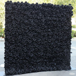 Ali Flowers Luxury 3d Black Rose Flower Wall Rolling Up Floral Backdrop ALFWL002 - Ali Flowers