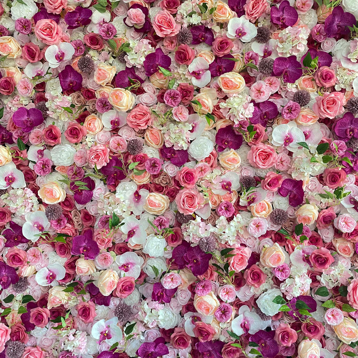 Ali Flowers 3D Colorful Pink Rose Wedding Flower Wall for Event Decoration 