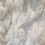 White Feather Wall Backdrop Wedding Decoration Roll Up Cloth White Ostrich Feather Wall ALFWL008 - Ali Flowers