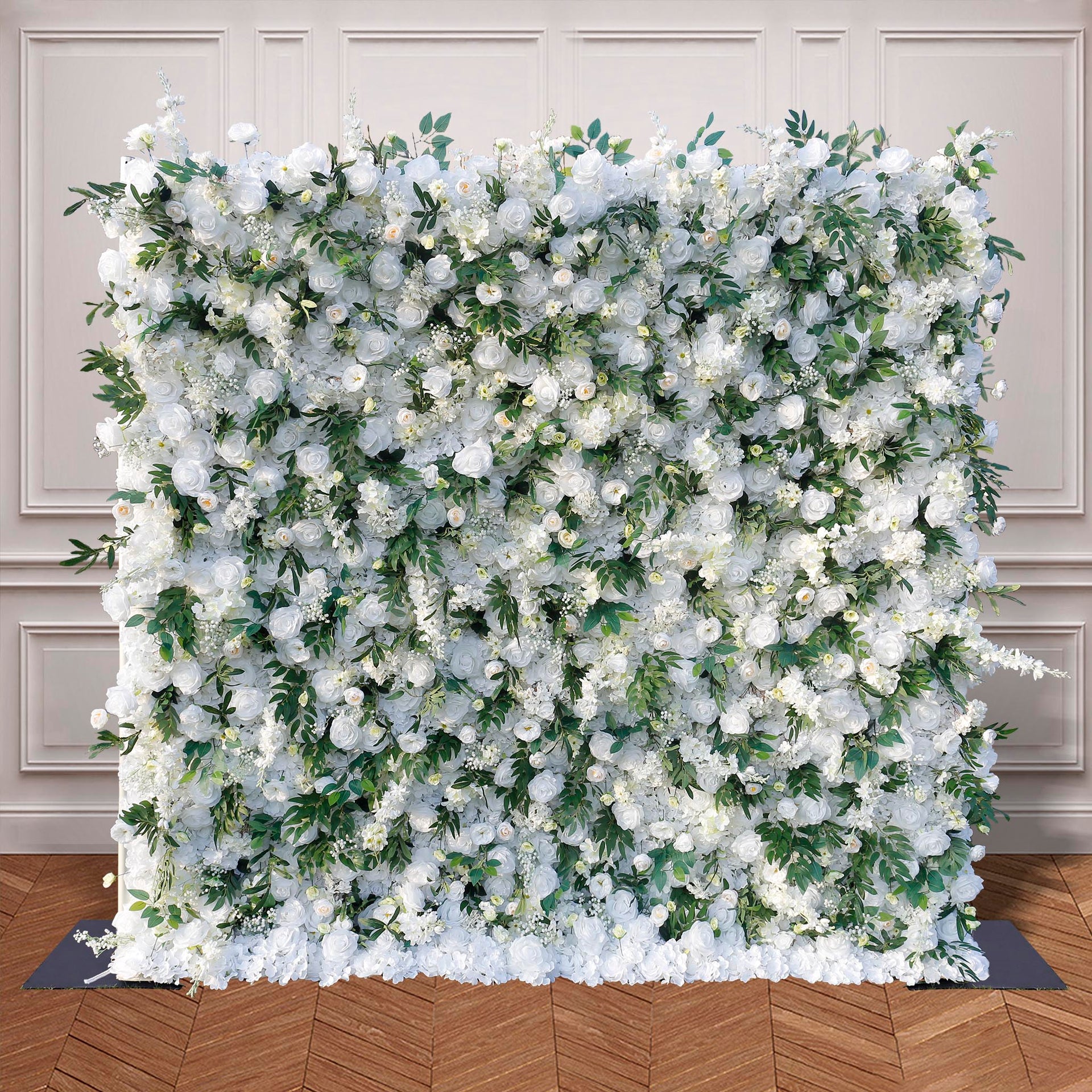 Aliflowers 5D Rose Larkspur Flower Wall Backdrop ALFWL039
