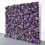 5D Purple Rose Flower Wall Wedding Party Flower Decoration Background