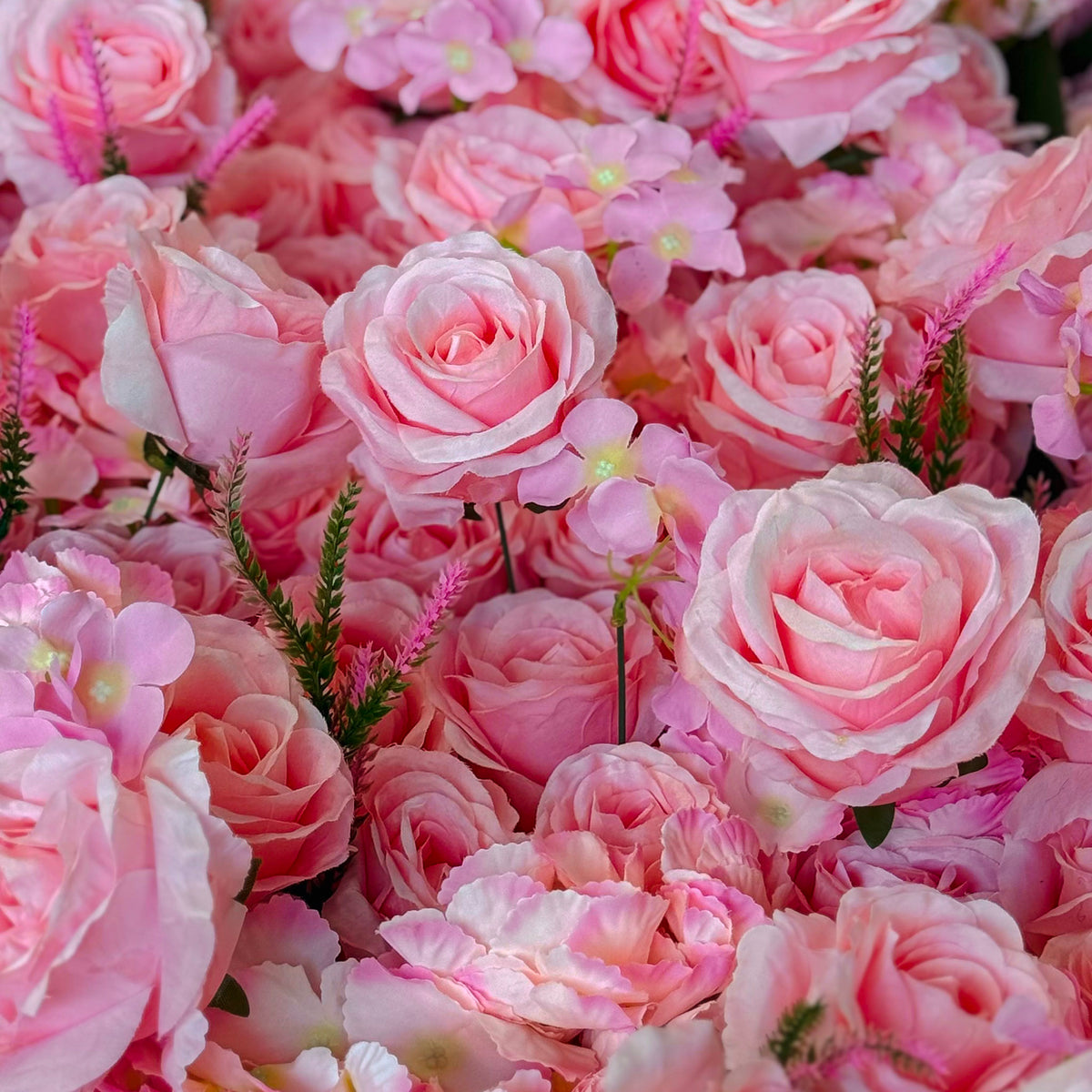 Aliflower 5D Luxurious Pink Rose Flower Wall Wedding Party Decoration - Ali Flowers