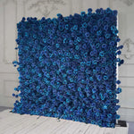 5D blue rose flower fabric backdrop decoration party props