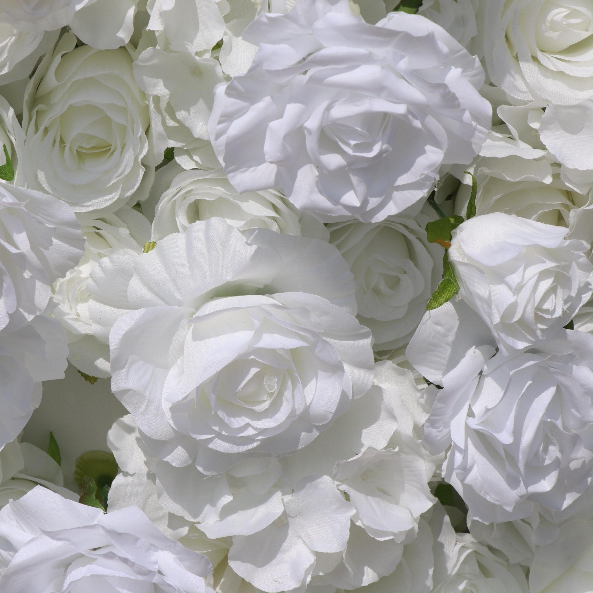 Aliflowers White Rose Hydrangea 5D Rolling Up Flower Wall Wedding