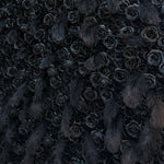Aliflowers 5D Dark Black Rose Wall Floral Arrangement Artificial Flower Wall ALFWL090 - Ali Flowers