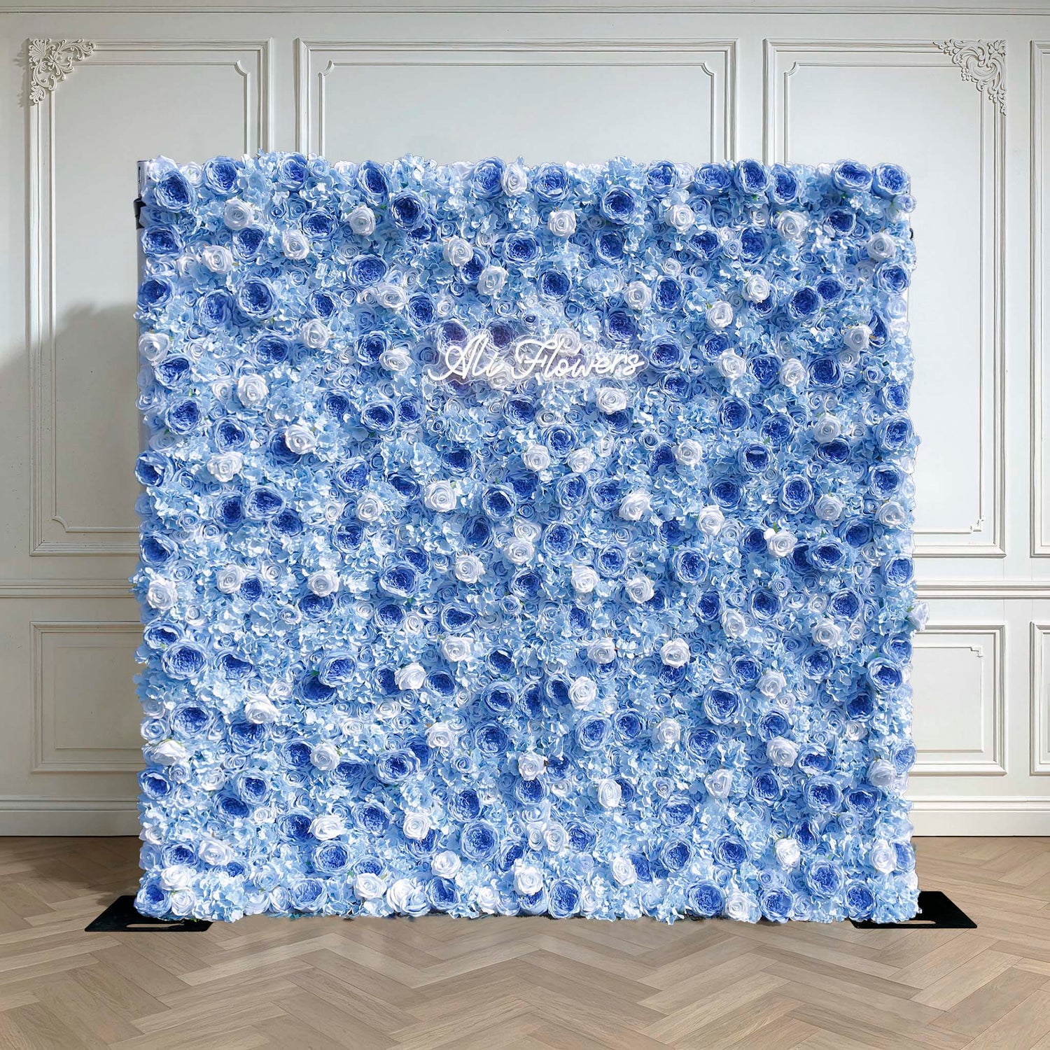 Wedding Backdrop Decor 3D Blue Peony with Hydrangea ALFWL036