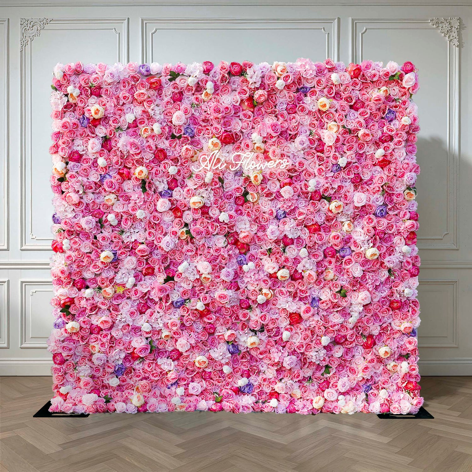 Aliflowers 3D Hot Pink Flowers for Wall Wedding Decorative ALFWL045