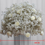 Ali Flowers Colorful Handmade Wedding Silk Flower Ball Centerpieces for Table Decor ALFBL007 - Ali Flowers