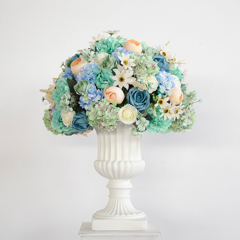 Ali Flowers Colorful Handmade Wedding Silk Flower Ball Centerpieces for Table Decor ALFBL013 - Ali Flowers