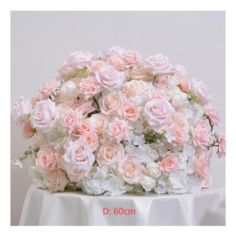 Ali Flowers Colorful Handmade Wedding Silk Flower Ball Centerpieces for Table Decor ALFBL014 - Ali Flowers