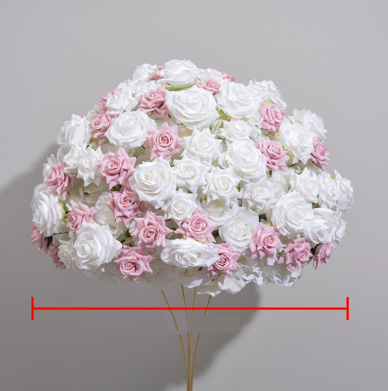 Ali Flowers Colorful Handmade Wedding Silk Flower Ball Centerpieces for Table Decor ALFBL015 - Ali Flowers