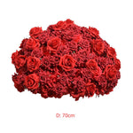 Ali Flowers Colorful Handmade Wedding Silk Flower Ball Centerpieces for Table Decor ALFBL015 - Ali Flowers