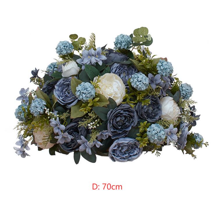 Ali Flowers Colorful Handmade Wedding Silk Flower Ball Centerpieces for Table Decor ALFBL018 - Ali Flowers