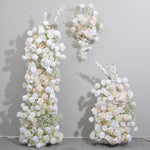 Aliflerows Pink Rose Baby's Breath KT Board Decoration Event Props ALFKT011