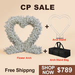 Aliflowers Hydrangea with Baby's breath Wedding Arrangement Decor Heart Arch