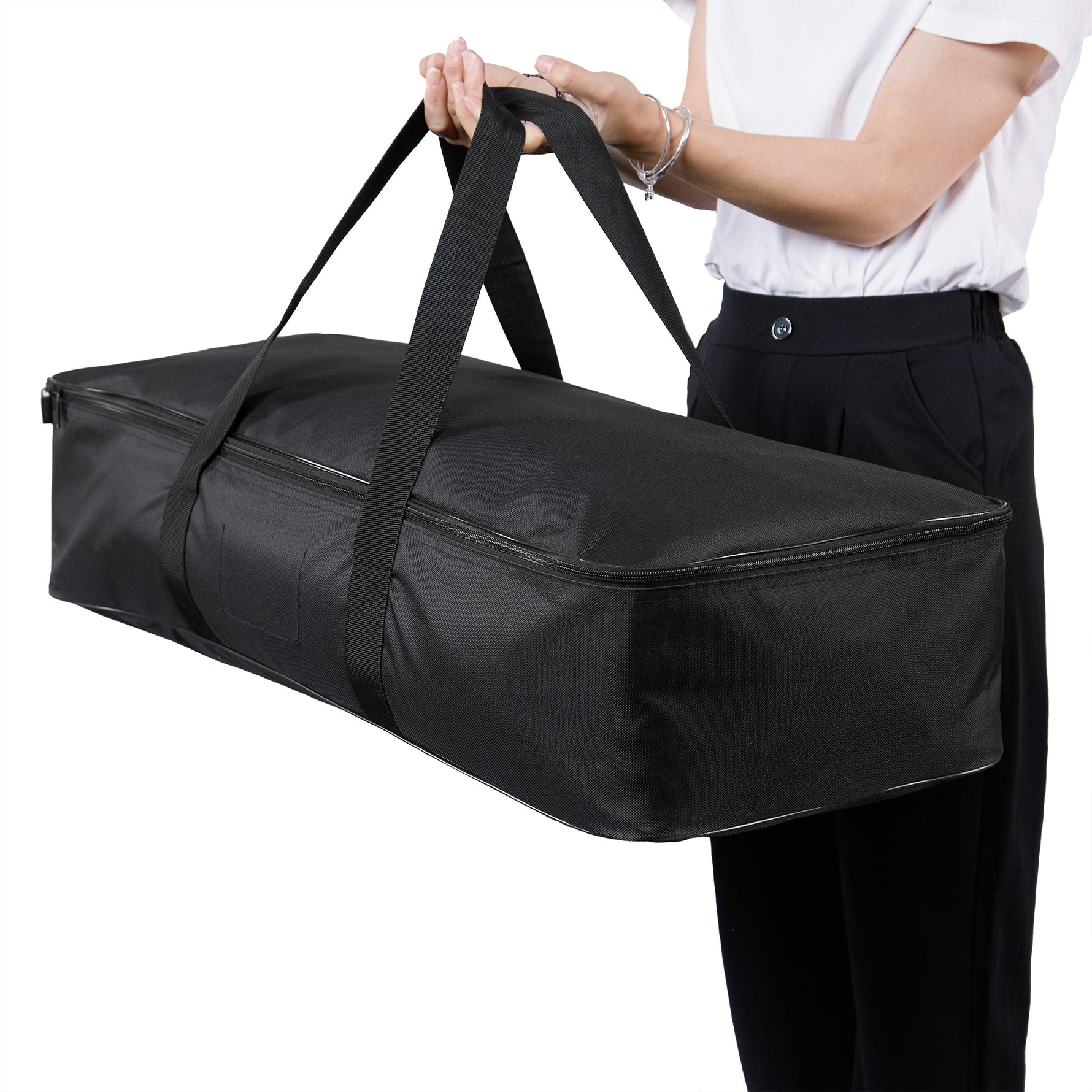 Black stand backpack