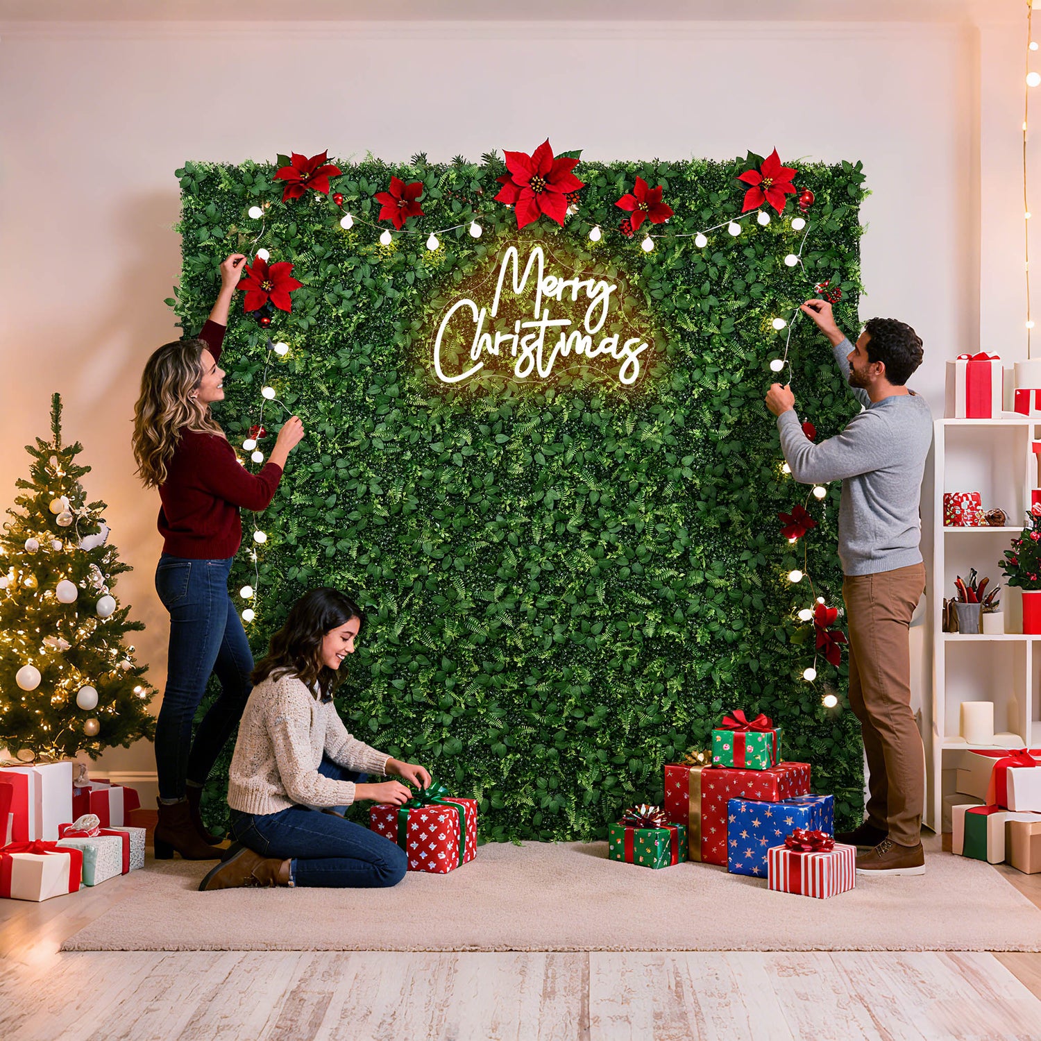 8*8ft Artificial Grass Wall Backdrop ALFWL151