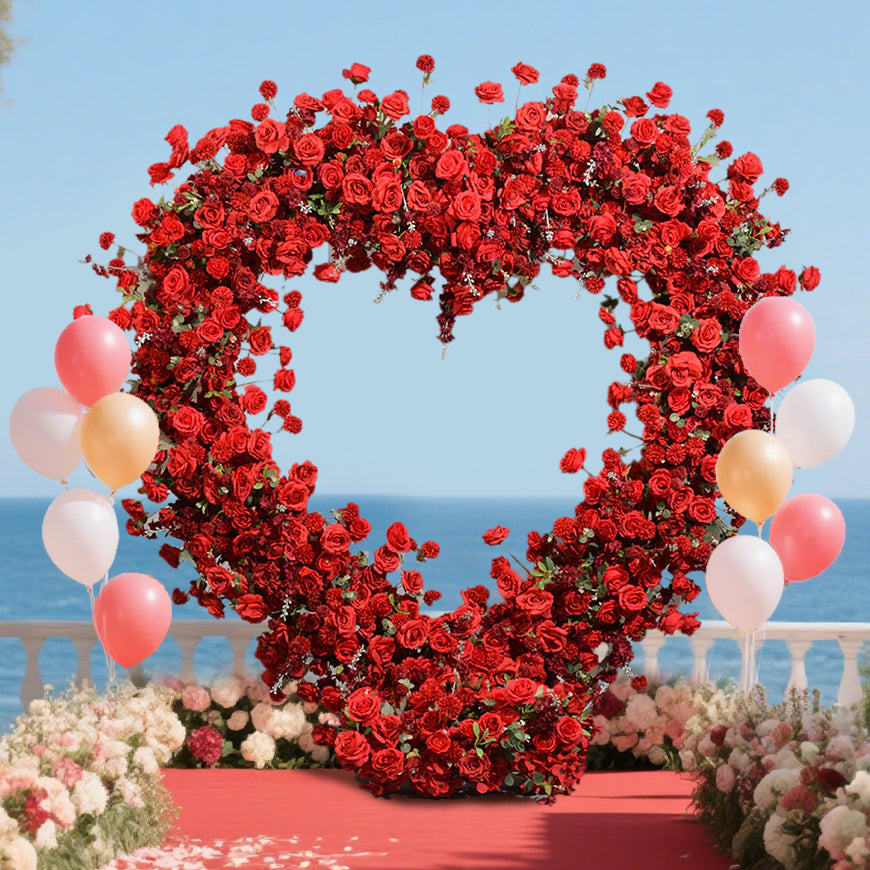 Red Anna Rose for Wedding backdrop