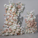 Aliflowers Silk Rose Wedding Background Arch KT Board Decoration Flower Arrangement ALFKT010