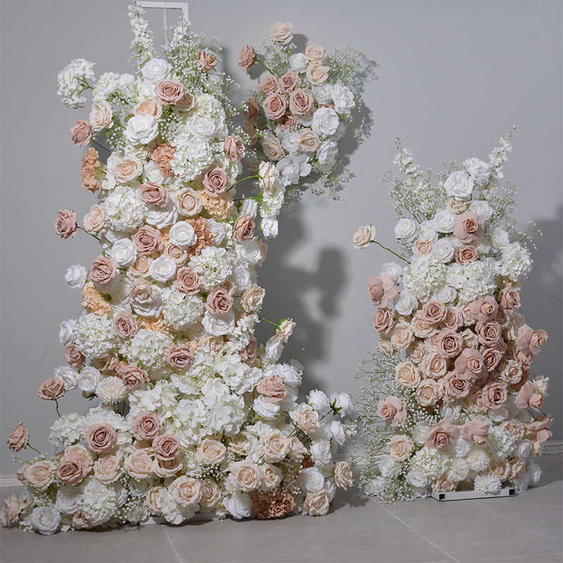 Aliflowers Silk Rose Wedding Background Arch KT Board Decoration Flower Arrangement ALFKT010