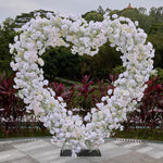 Aliflowers 5D White Rose with Phalaenopsis Orchid Dancing flowers For Wedding Backdrop Arch Frame ALFAH005