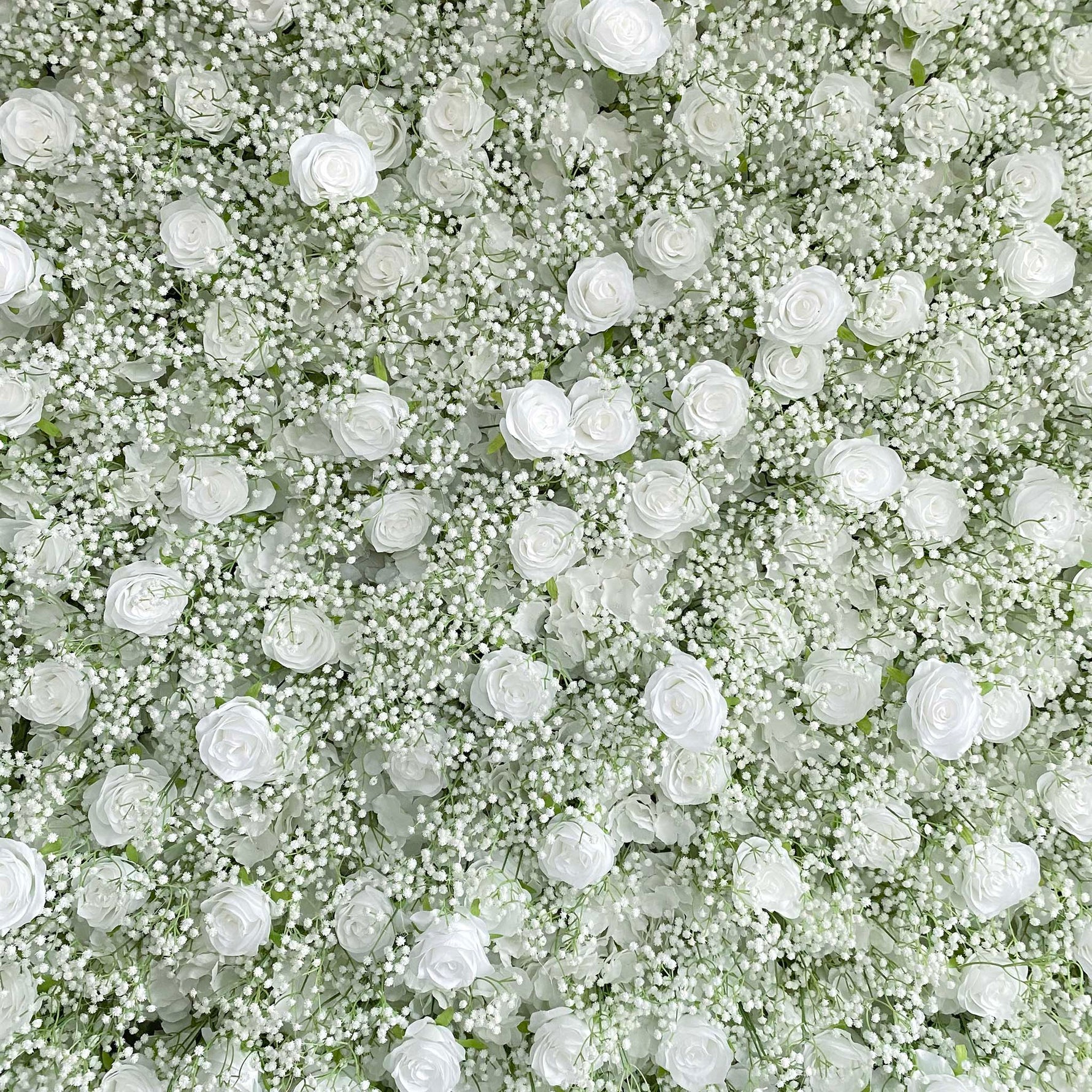 Aliflowers 5D Baby's Breath Flower Wall for Bridal Shower